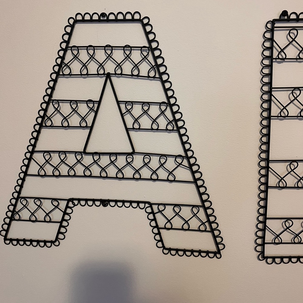 “A” wall hanging note/photo holder.